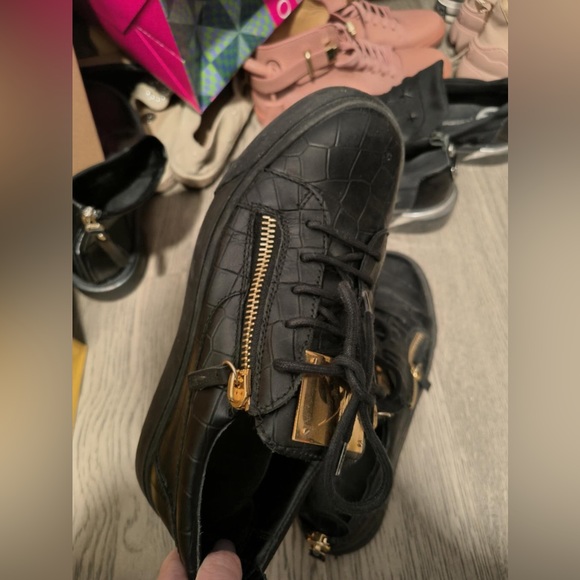 giuseppe zanotti low sneaker Black&gold - Picture 5 of 6